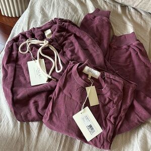 The Great knit set - pants size 2/top size 1 - color ROSEH